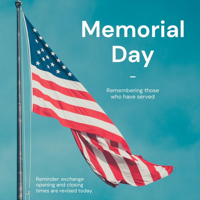 Holiday Schedule - Memorial Day - GFF Brokers